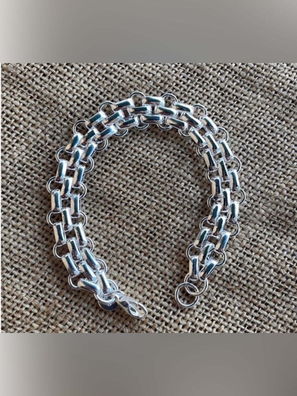 925 Color Silver Geometric Chain Bracelets Link Sterling elegant gorgeous, New